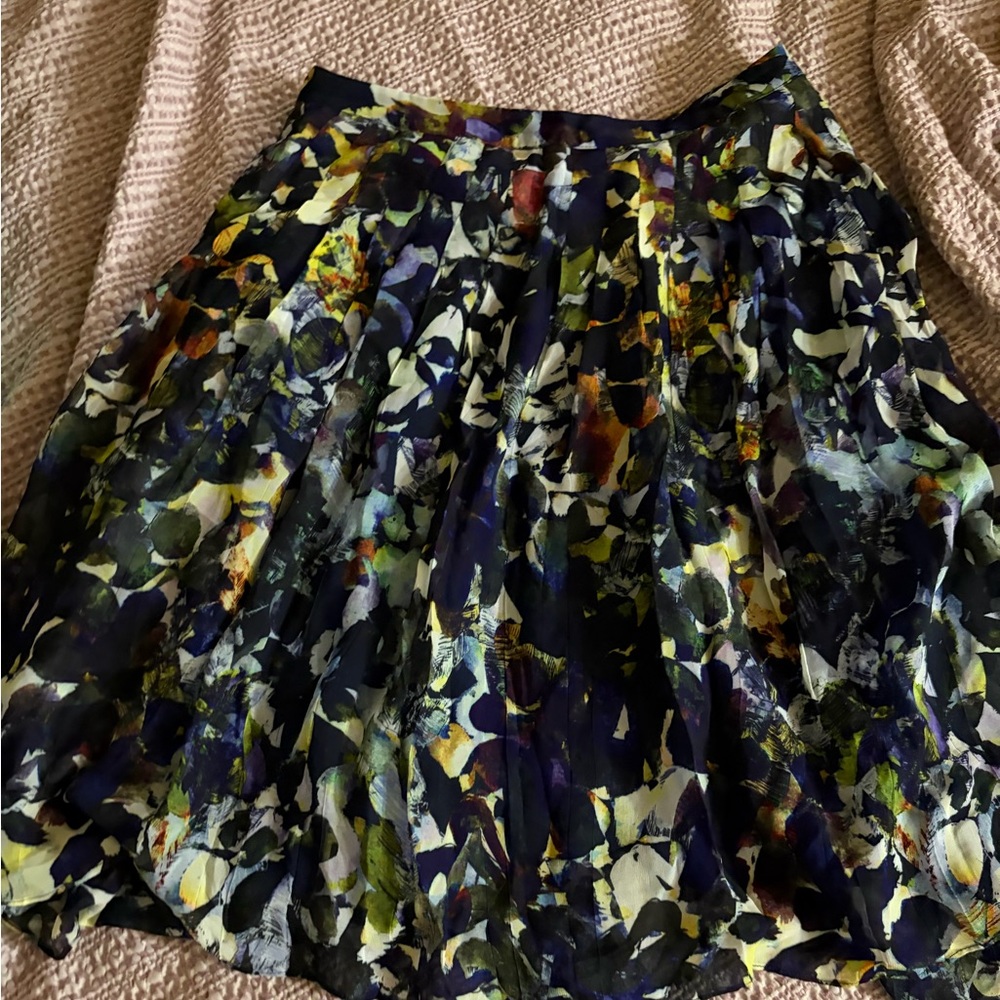 Anthropologie MaFloral A-Line Skirt